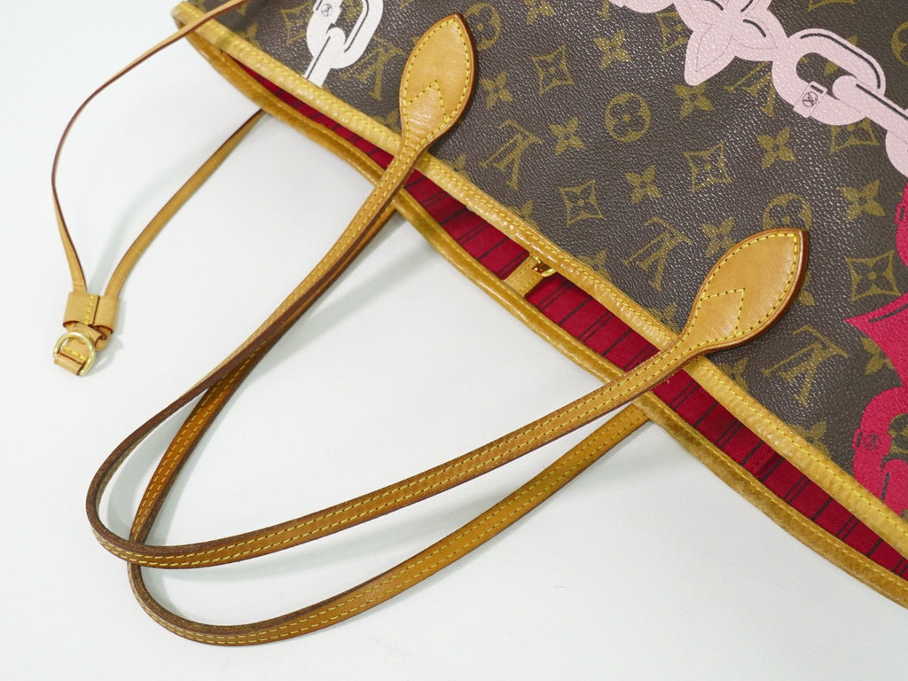Louis Vuitton Neverfull Nm Tote Limited Edition Bay Monogram Canvas Brown Canvas Tote Bag