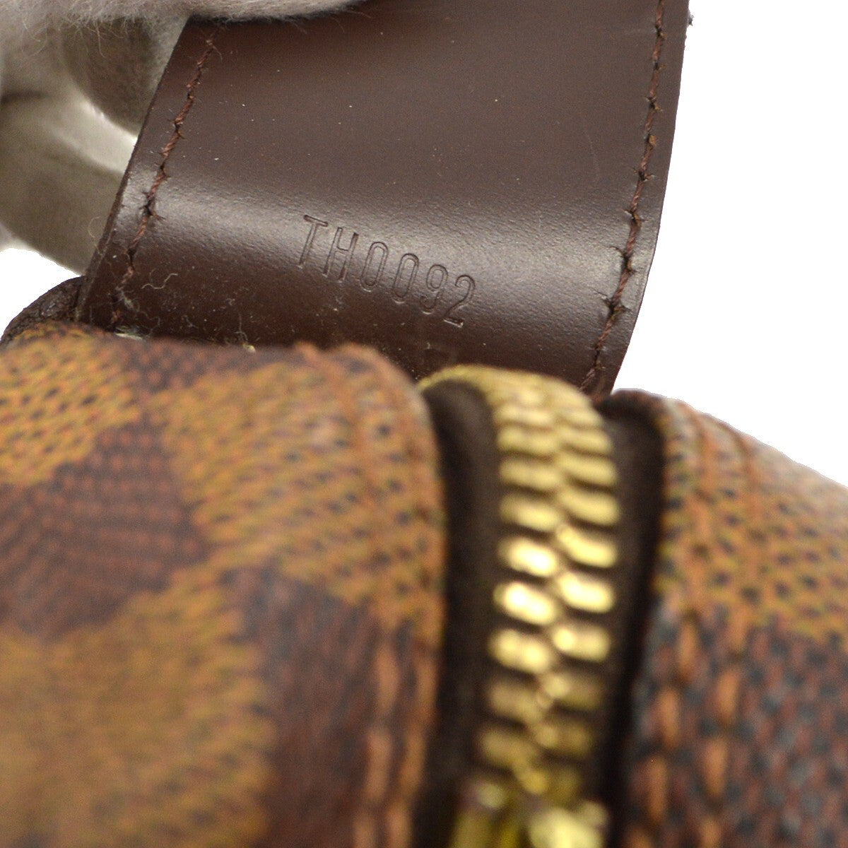 Louis Vuitton Naviglio Handbag Damier Brown Canvas Shoulder Bag