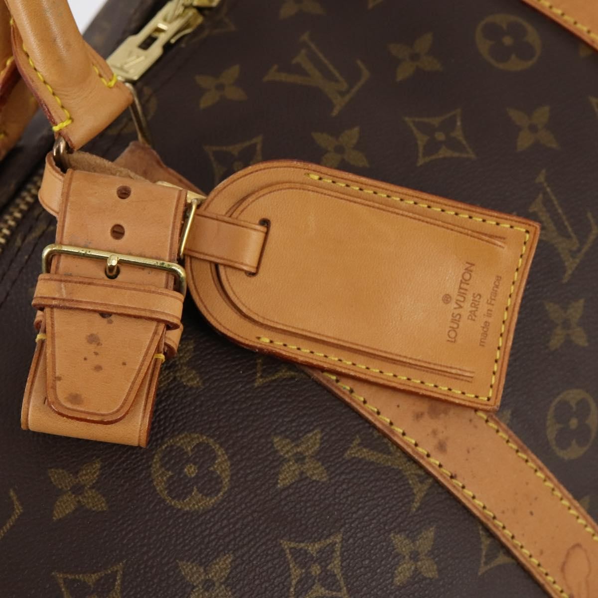Louis Vuitton Keepall Bag Monogram Canvas Brown Canvas Travel Bag