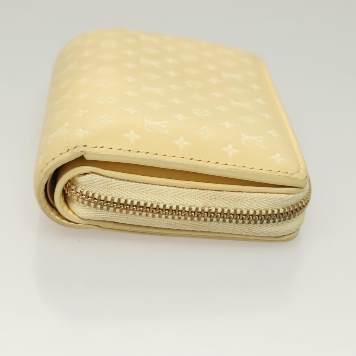 Louis Vuitton Lou Wallet Nanogram Leather Beige Leather Wallets Accessory