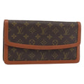 Louis Vuitton Dame Pochette Monogram Canvas Brown Canvas Clutche & Pouche Bag