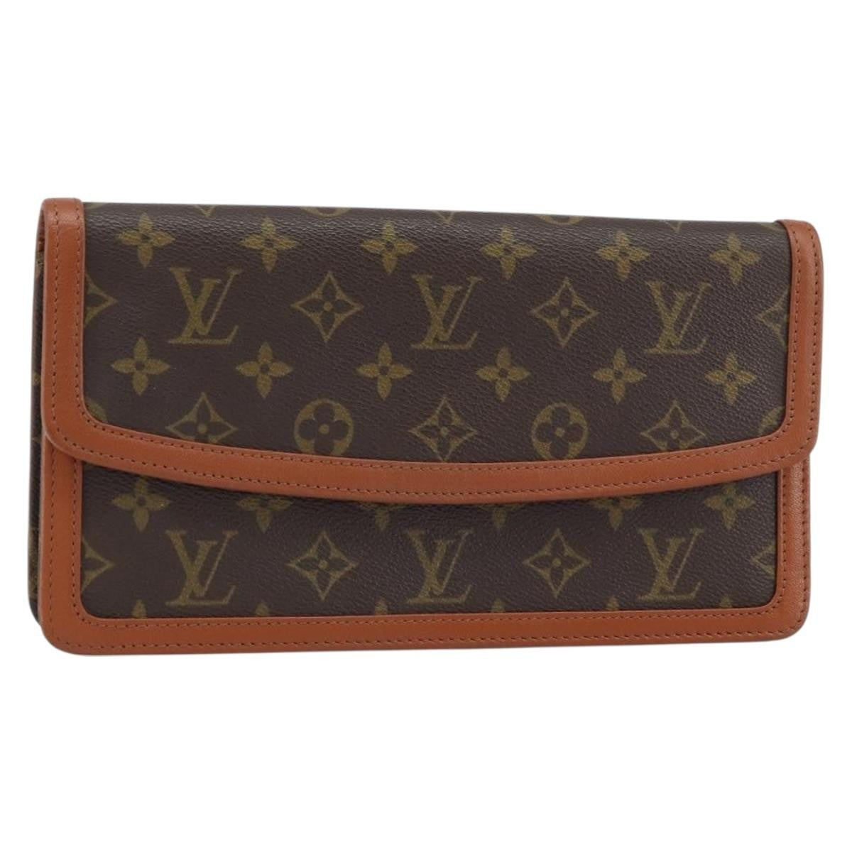 Louis Vuitton Dame Pochette Monogram Canvas Brown Canvas Clutche & Pouche Bag