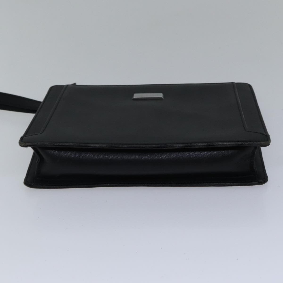 Burberry Vintage Pouch Leather Black Leather Clutche & Pouche Bag
