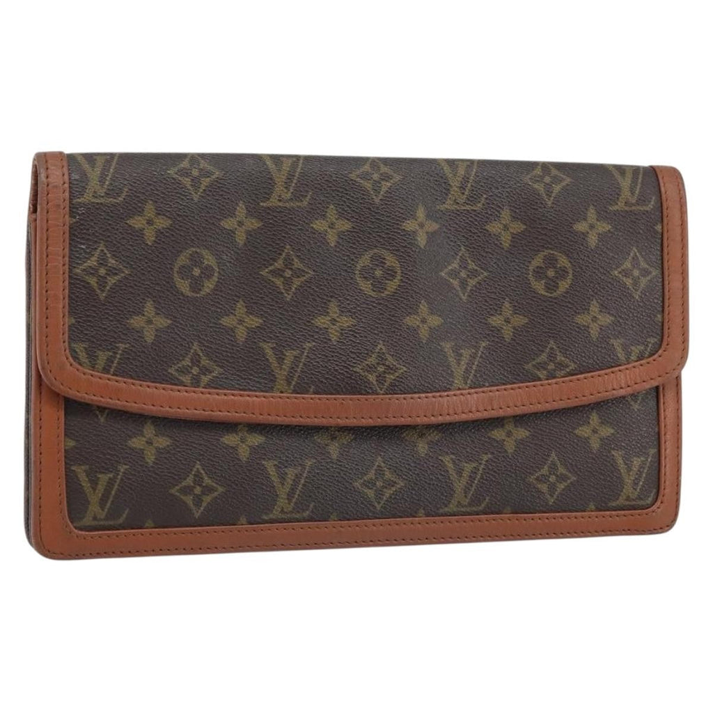 Louis Vuitton Dame Pochette Monogram Canvas Brown Canvas Clutche & Pouche Bag