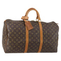 Louis Vuitton Keepall Bag Monogram Canvas Brown Canvas Travel Bag