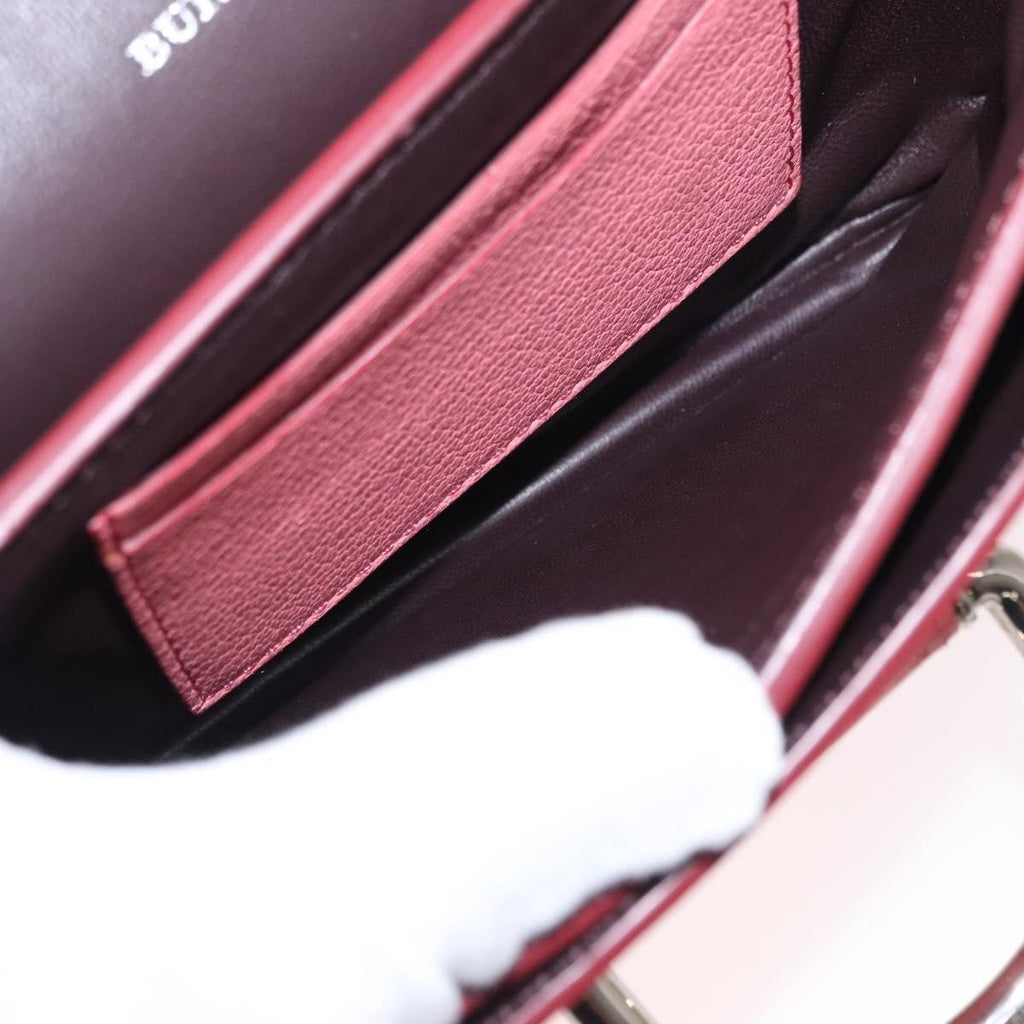 Burberry D-Ring Shoulder Bag Leather Pink Leather Shoulder Bag