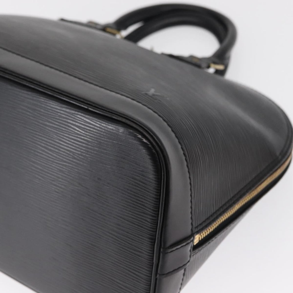 Louis Vuitton Alma Handbag Epi Leather Black Leather Handbag