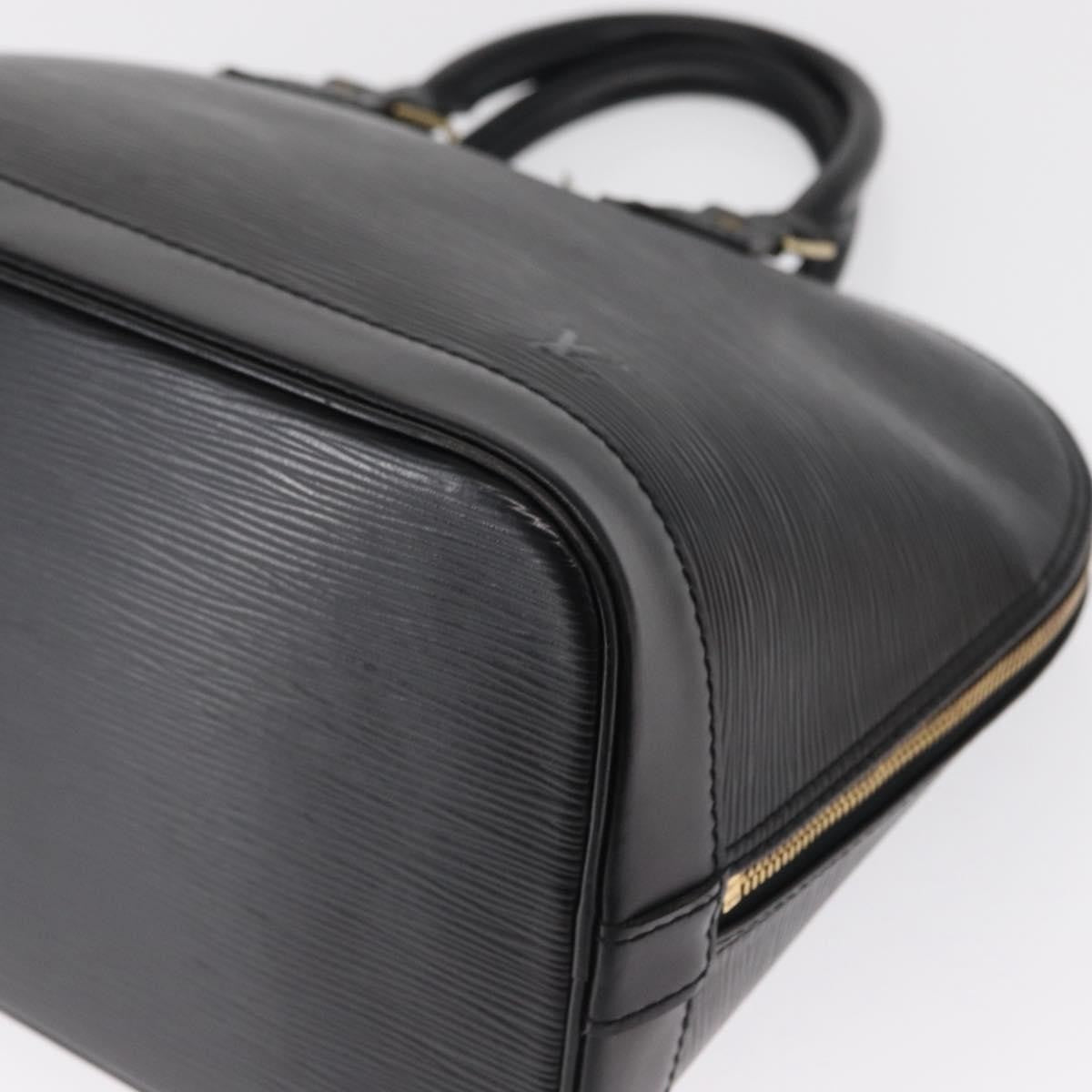 Louis Vuitton Alma Handbag Epi Leather Black Leather Handbag