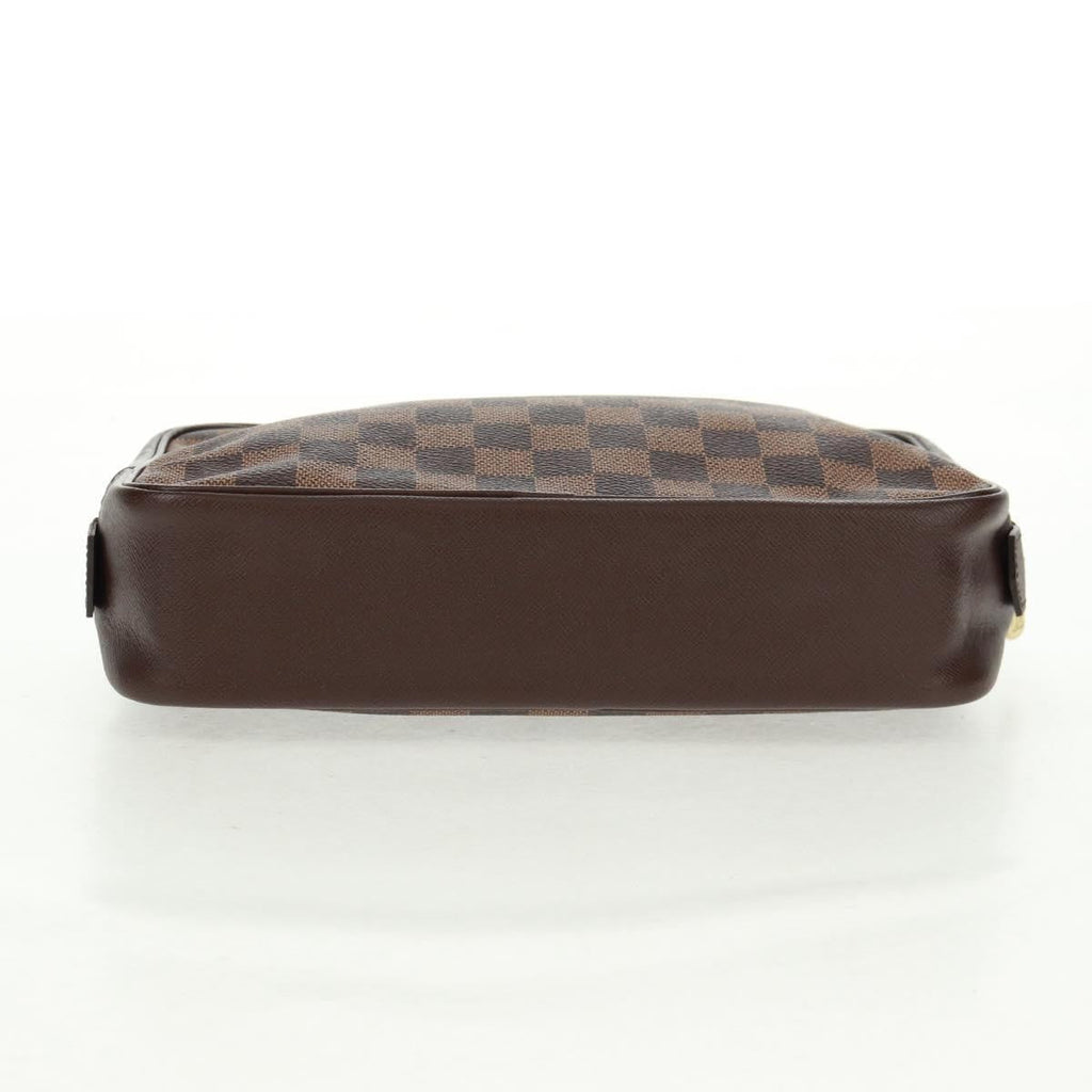 Louis Vuitton Trousse Toilette Damier Canvas Brown Canvas Clutche & Pouche Bag