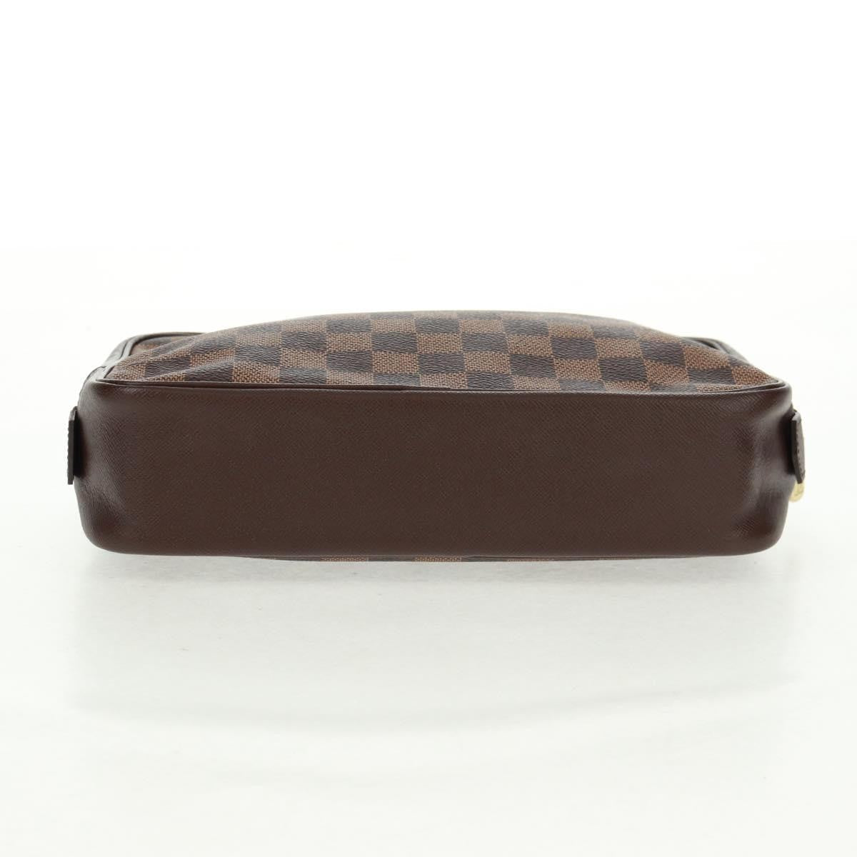 Louis Vuitton Trousse Toilette Damier Canvas Brown Canvas Clutche & Pouche Bag