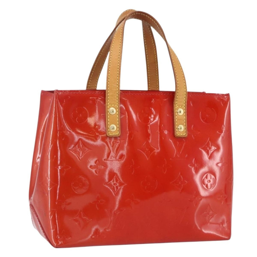 Louis Vuitton Reade Handbag Monogram Vernis Red Patent_Leather Handbag