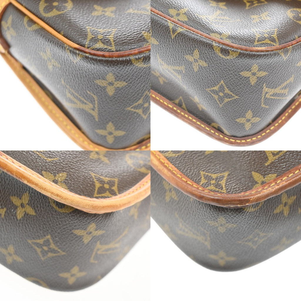 Louis Vuitton Sologne Handbag Monogram Canvas Brown Canvas Shoulder Bag