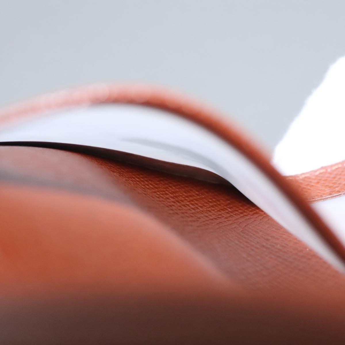 Louis Vuitton Vertical Id Card Holder Canvas Brown Canvas Card Holders Accessory