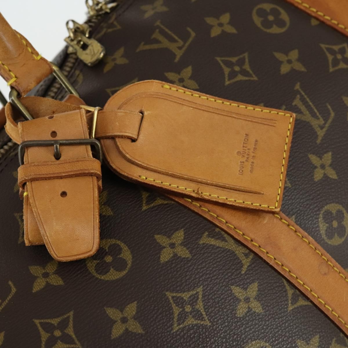 Louis Vuitton Keepall Bag Monogram Canvas Brown Canvas Handbag