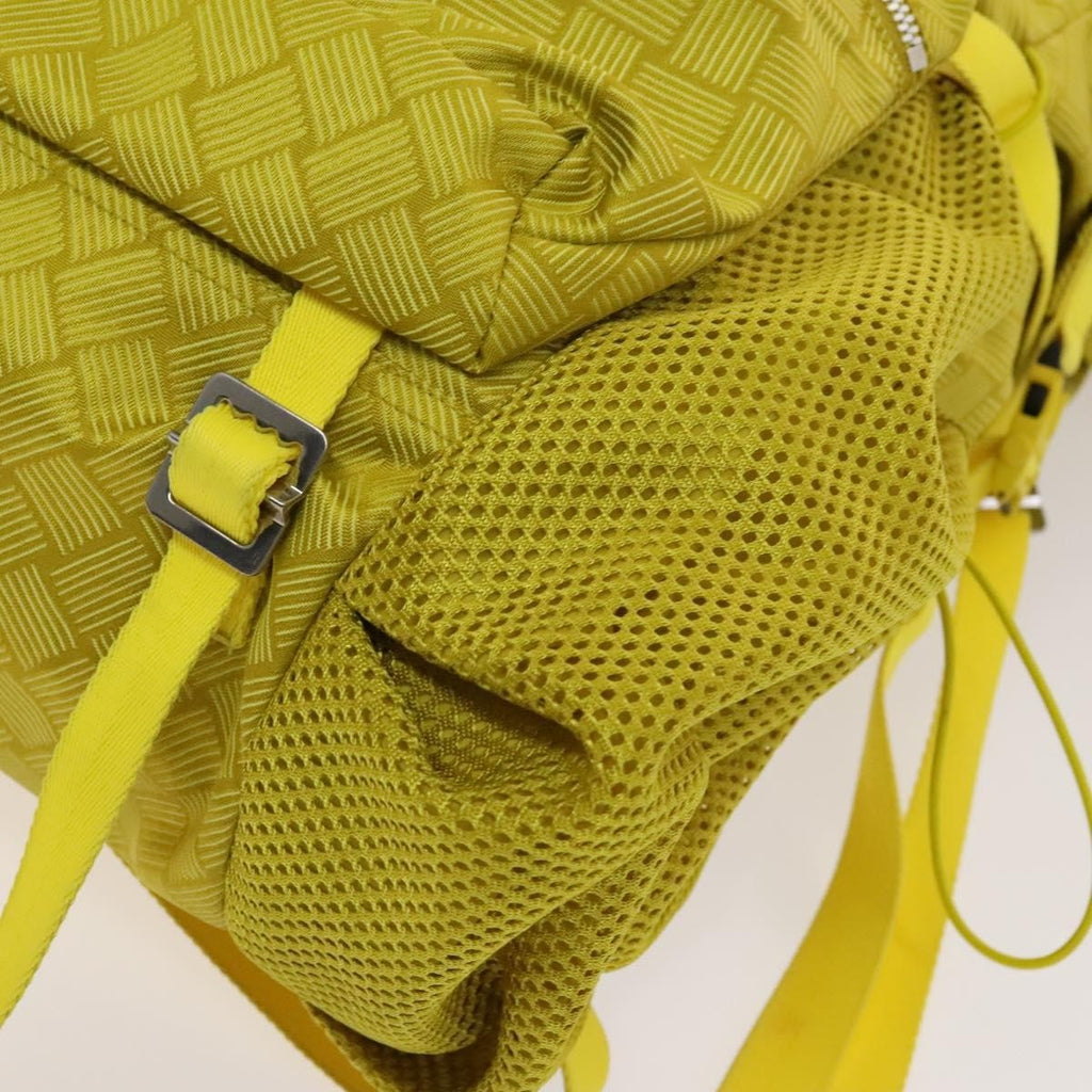 Bottega Veneta Vintage Backpack Nylon Yellow Nylon Backpack Bag