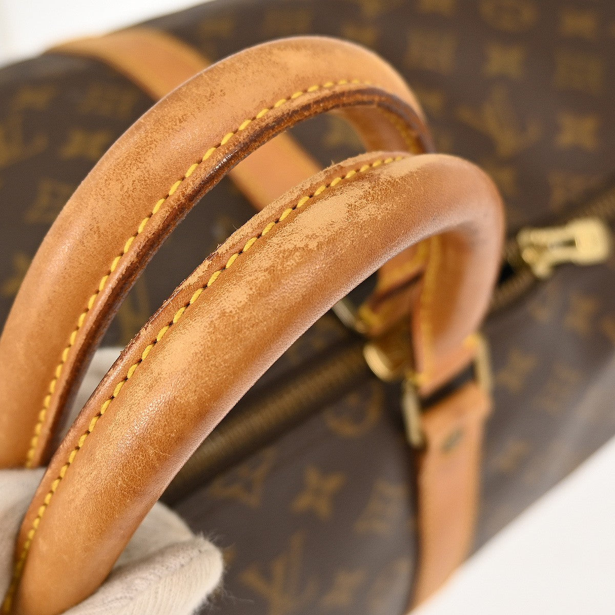 Louis Vuitton Keepall Bag Monogram Canvas Brown Canvas Travel Bag