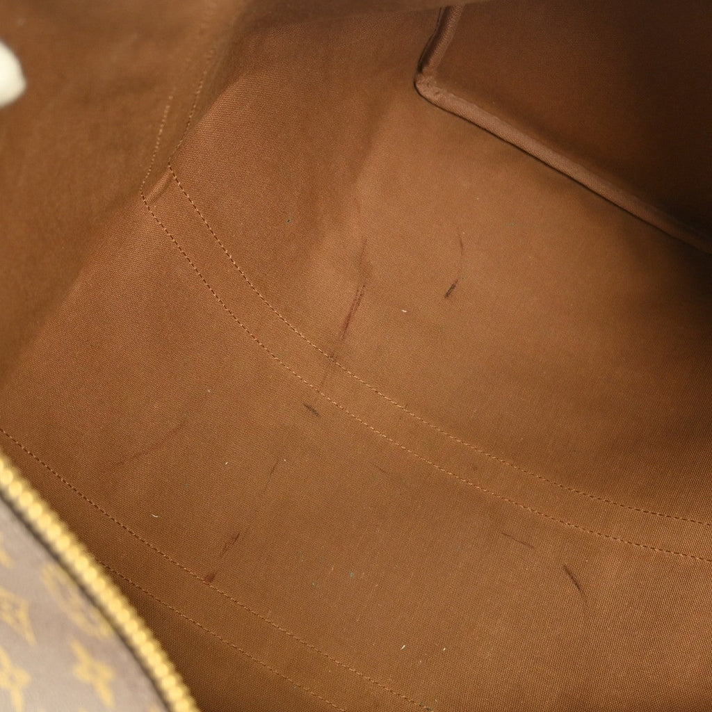 Louis Vuitton Keepall Bag Monogram Canvas Brown Canvas Travel Bag