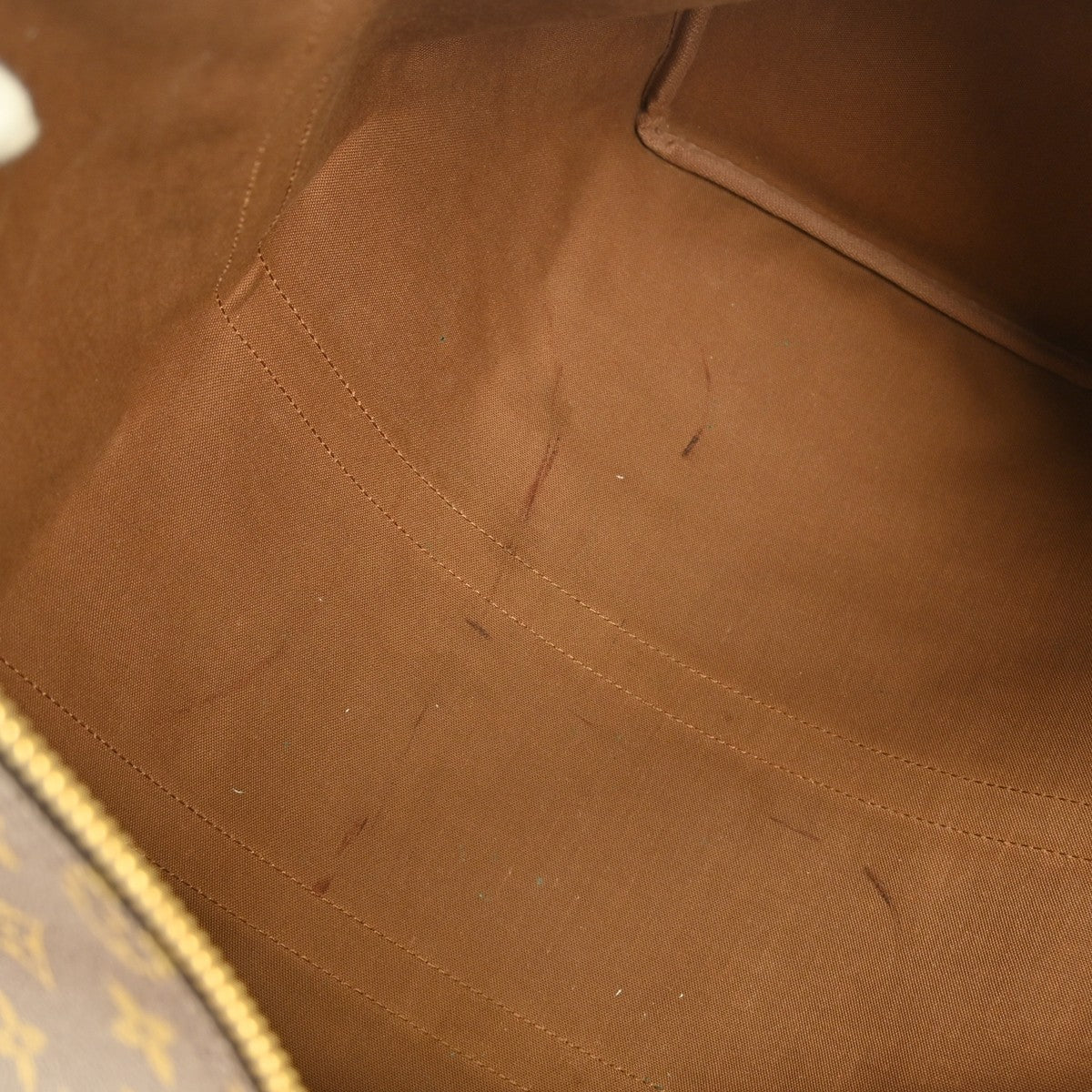 Louis Vuitton Keepall Bag Monogram Canvas Brown Canvas Travel Bag