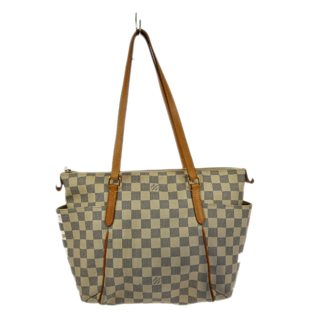 Louis Vuitton Totally Handbag Damier White Canvas Tote Bag
