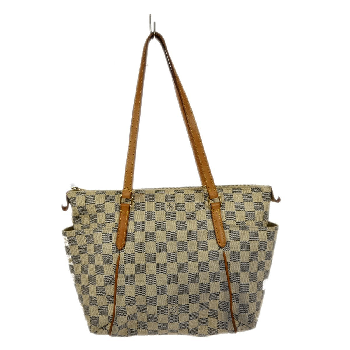 Louis Vuitton Totally Handbag Damier White Canvas Tote Bag