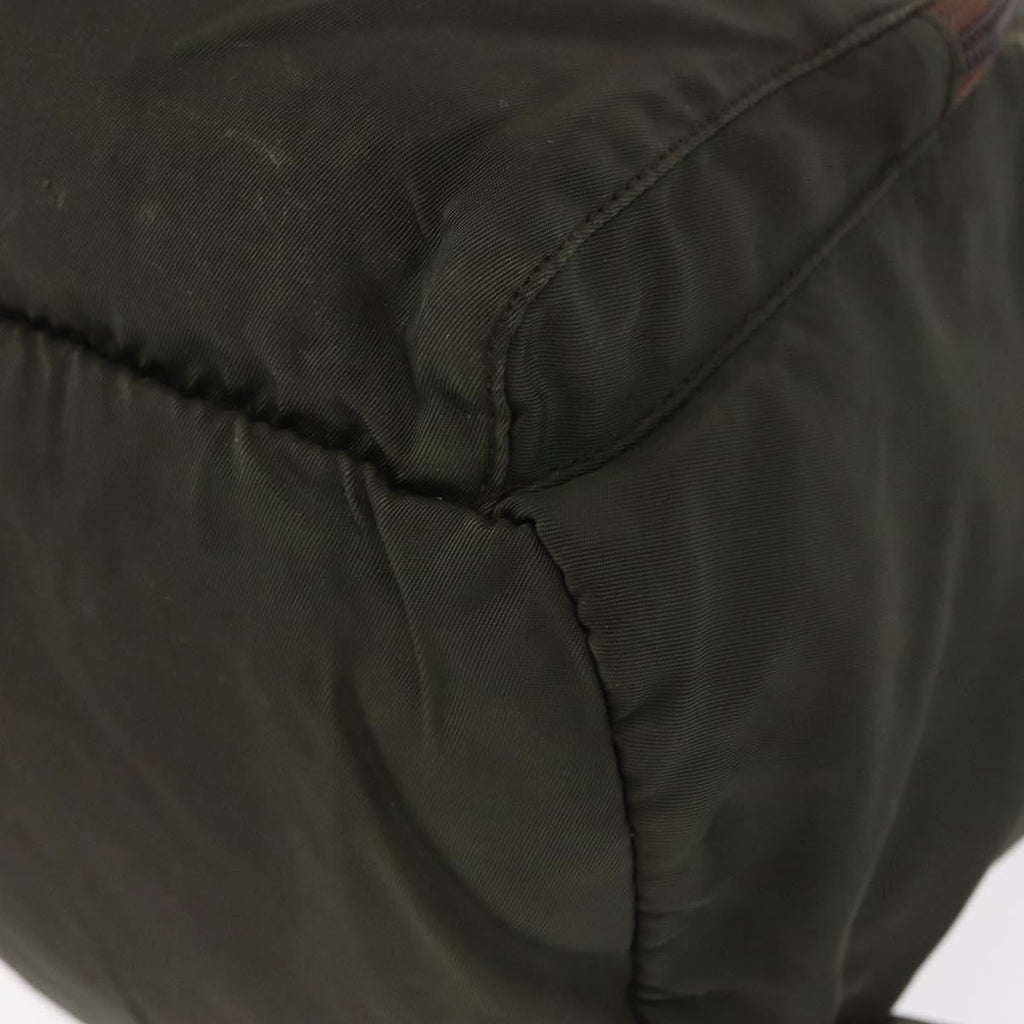 Prada Front Pocket Backpack Tessuto Khaki Nylon Backpack Bag