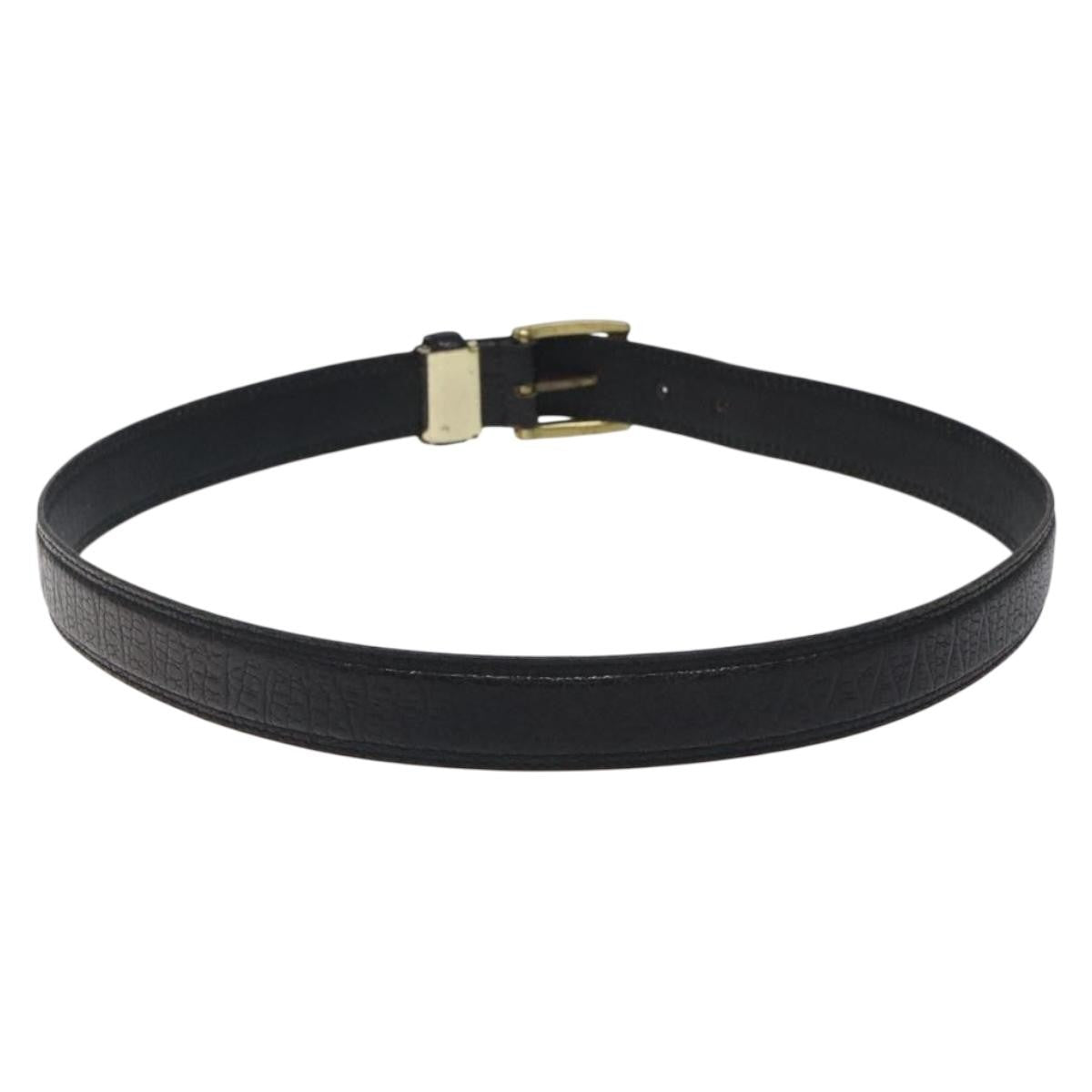 Christian Dior Vintage Oversized Belt Metal And Leather Black Leather Belts Accessory (Pre-Owned)