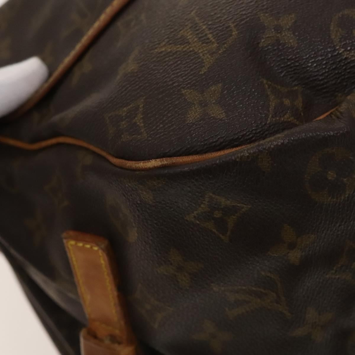 Louis Vuitton Saumur Handbag Monogram Canvas Brown Canvas Shoulder Bag