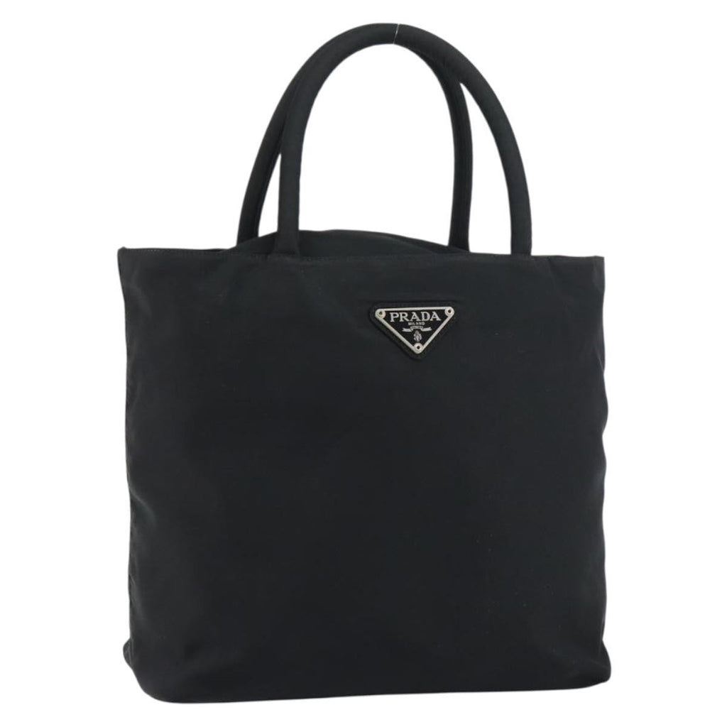 Prada Vintage Zip Tote Tessuto Black Nylon Tote Bag Bag