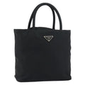 Prada Vintage Zip Tote Tessuto Black Nylon Tote Bag Bag