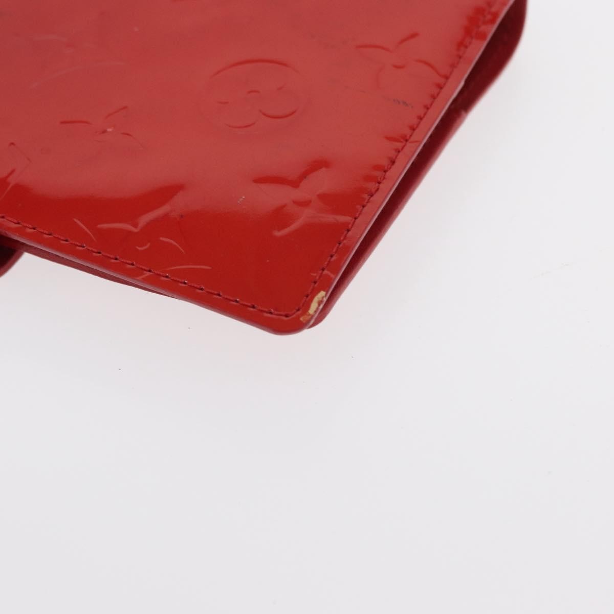 Louis Vuitton Agenda Cover Patent Leather Red Patent_Leather Toiletry Case Accessory