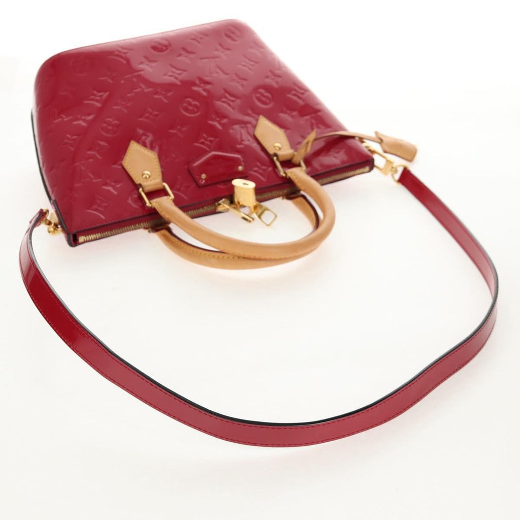 Louis Vuitton Montebello Handbag Monogram Vernis Pink Patent_Leather Handbag