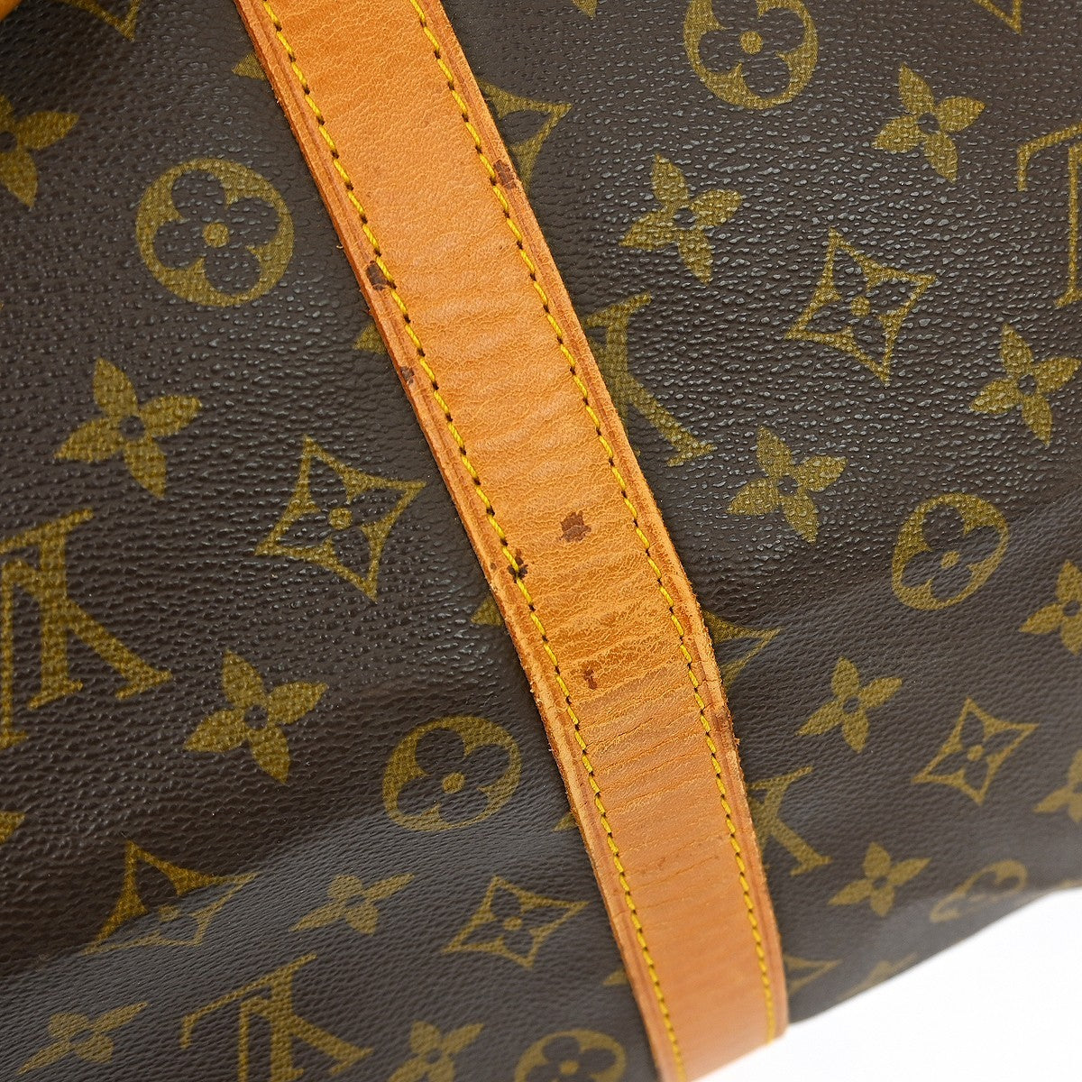 Louis Vuitton Keepall Bandouliere Bag Monogram Canvas Brown Canvas Travel Bag
