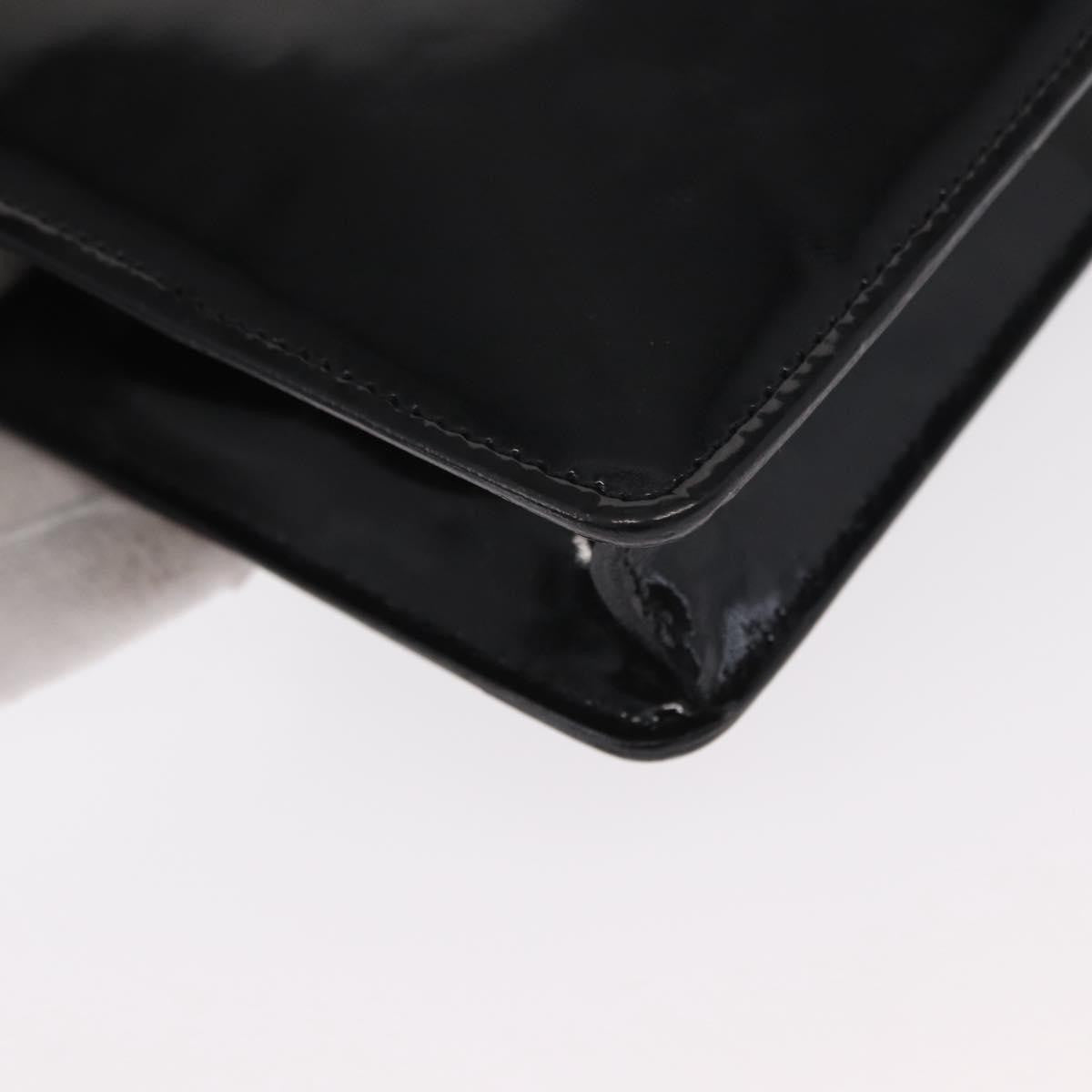 Celine Clutch Bag Enamel Black Patent_Leather Clutche & Pouche Bag
