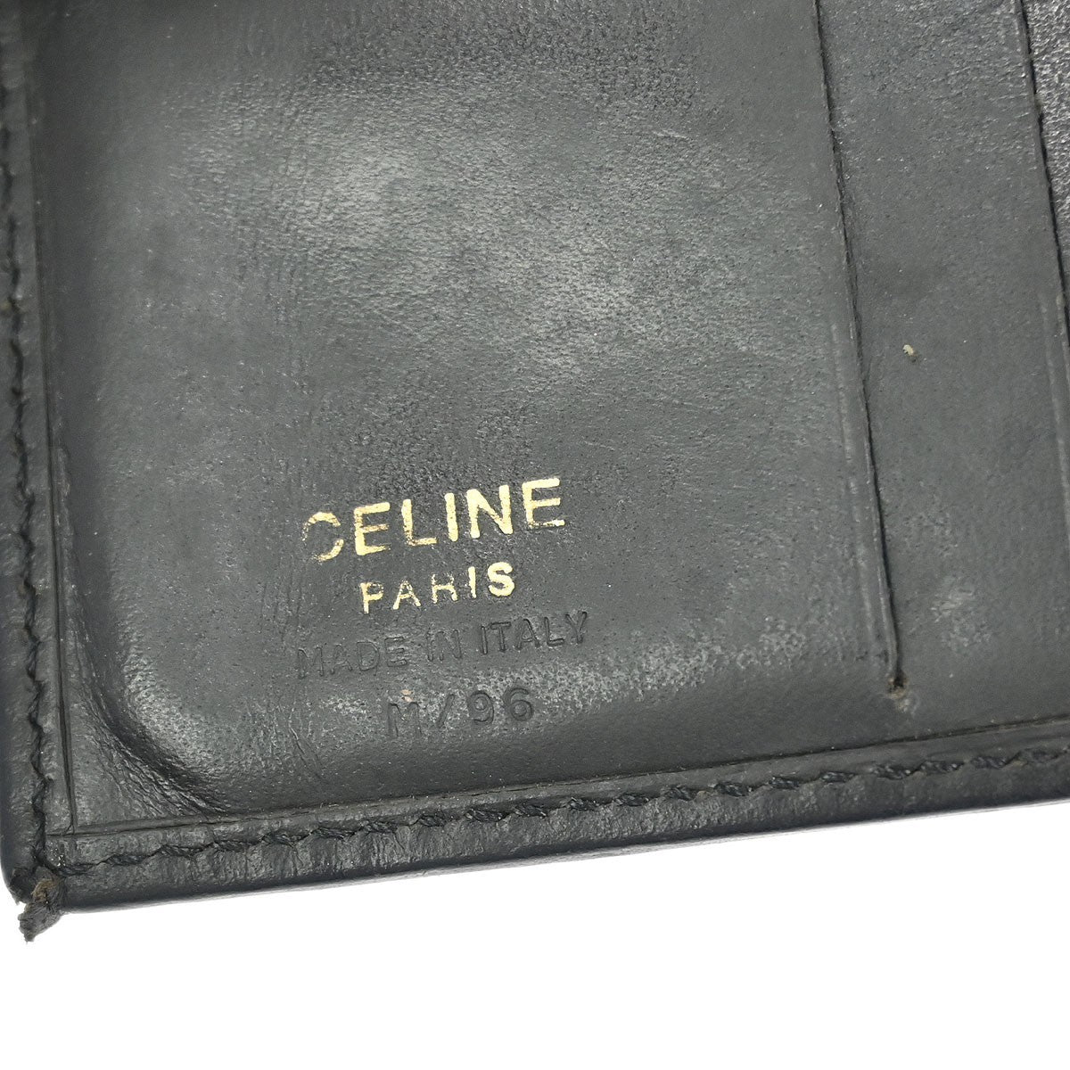 Celine Vintage Bifold Wallet Macadam Coated Canvas Black Pvc Wallets Accessory