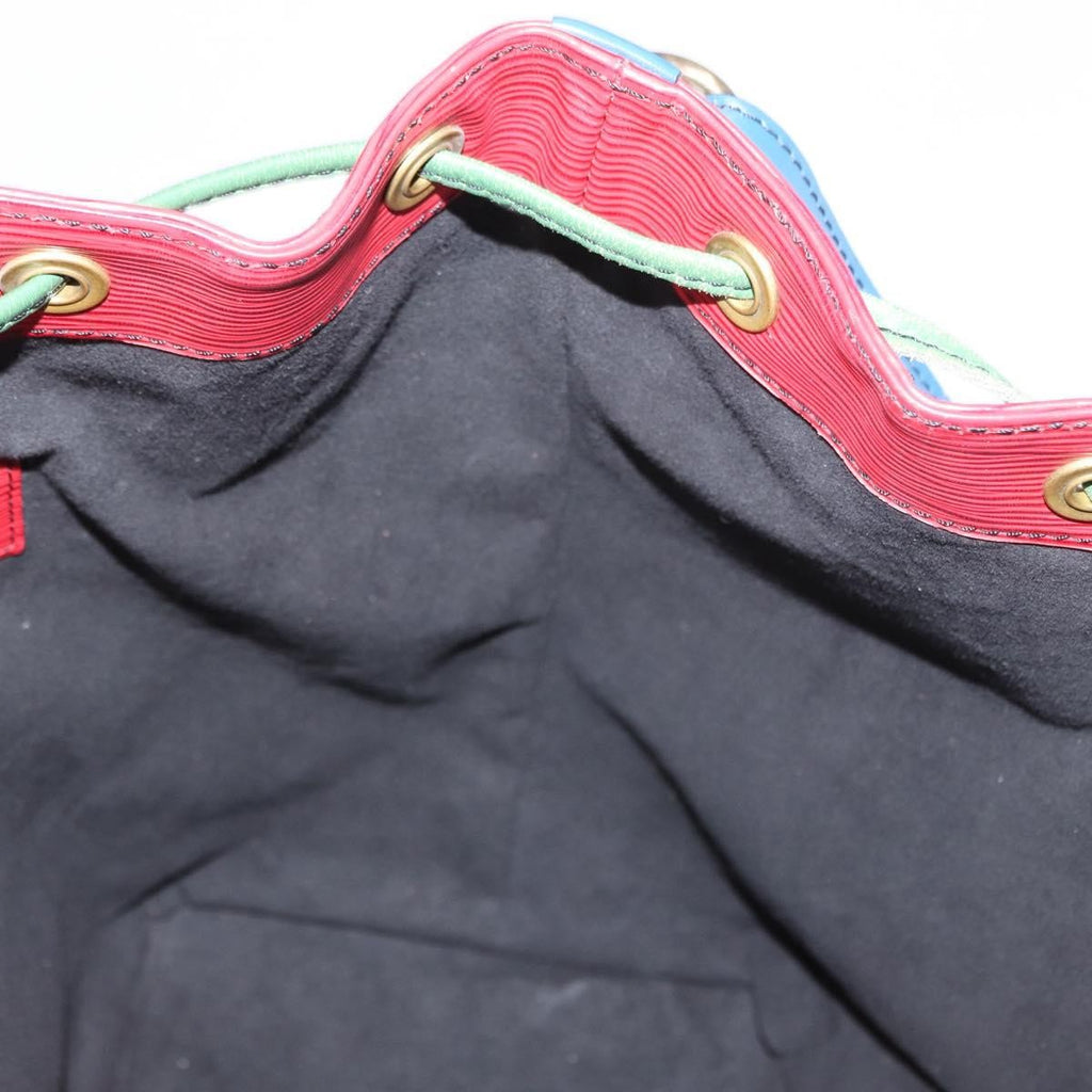 Louis Vuitton Tricolor Noe Handbag Epi Leather Red Leather Shoulder Bag