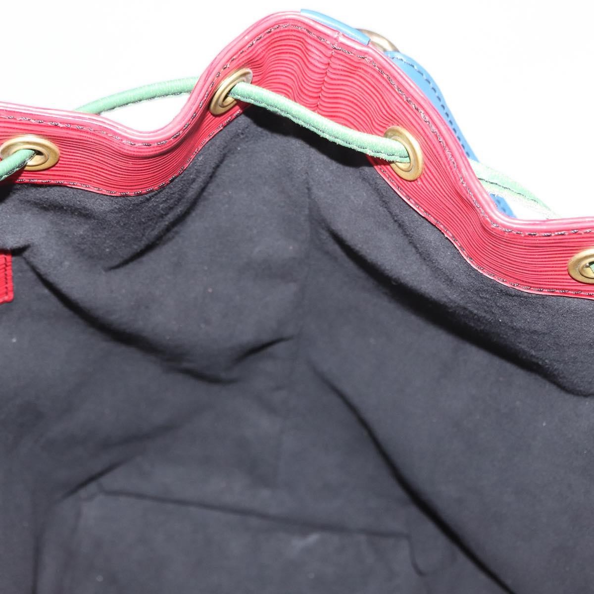Louis Vuitton Tricolor Noe Handbag Epi Leather Red Leather Shoulder Bag