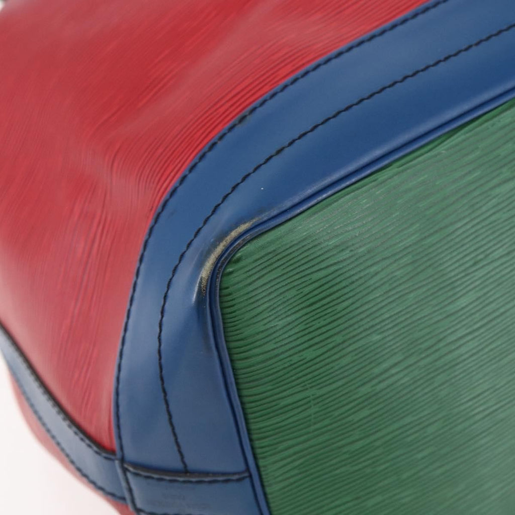 Louis Vuitton Tricolor Noe Handbag Epi Leather Red Leather Shoulder Bag