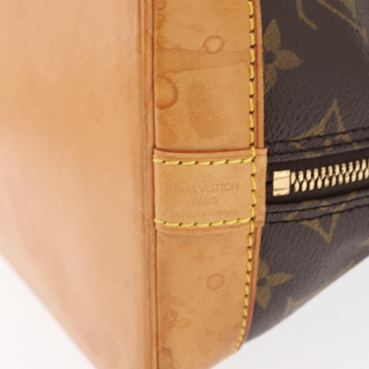 Louis Vuitton Alma Handbag Monogram Canvas Brown Canvas Handbag