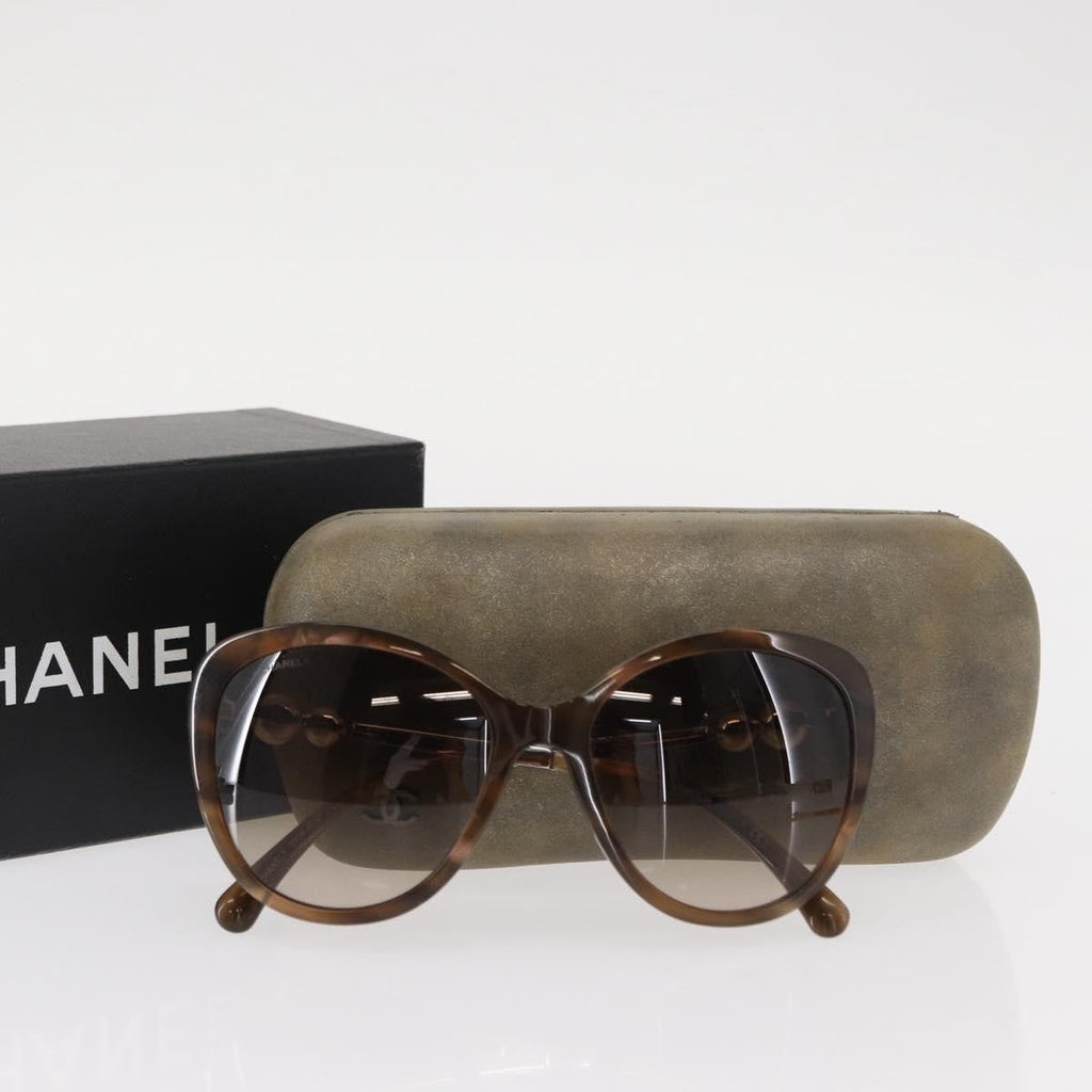 Chanel Logo Cc Sunglasses Plastic Brown Plastic Sunglasse Accessory