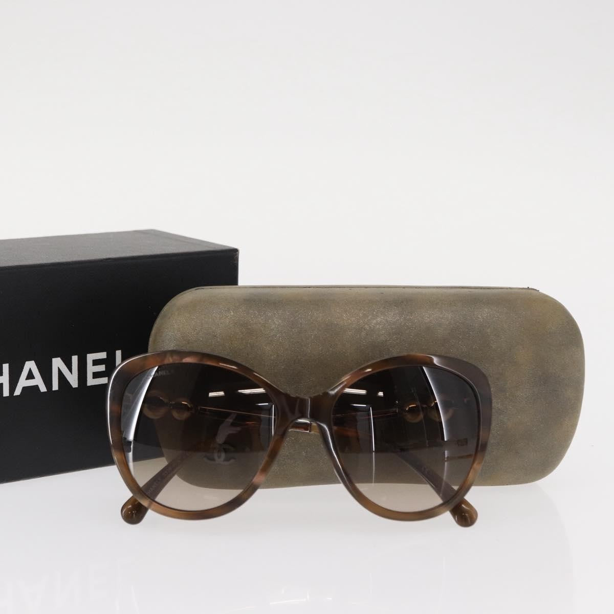 Chanel Logo Cc Sunglasses Plastic Brown Plastic Sunglasse Accessory