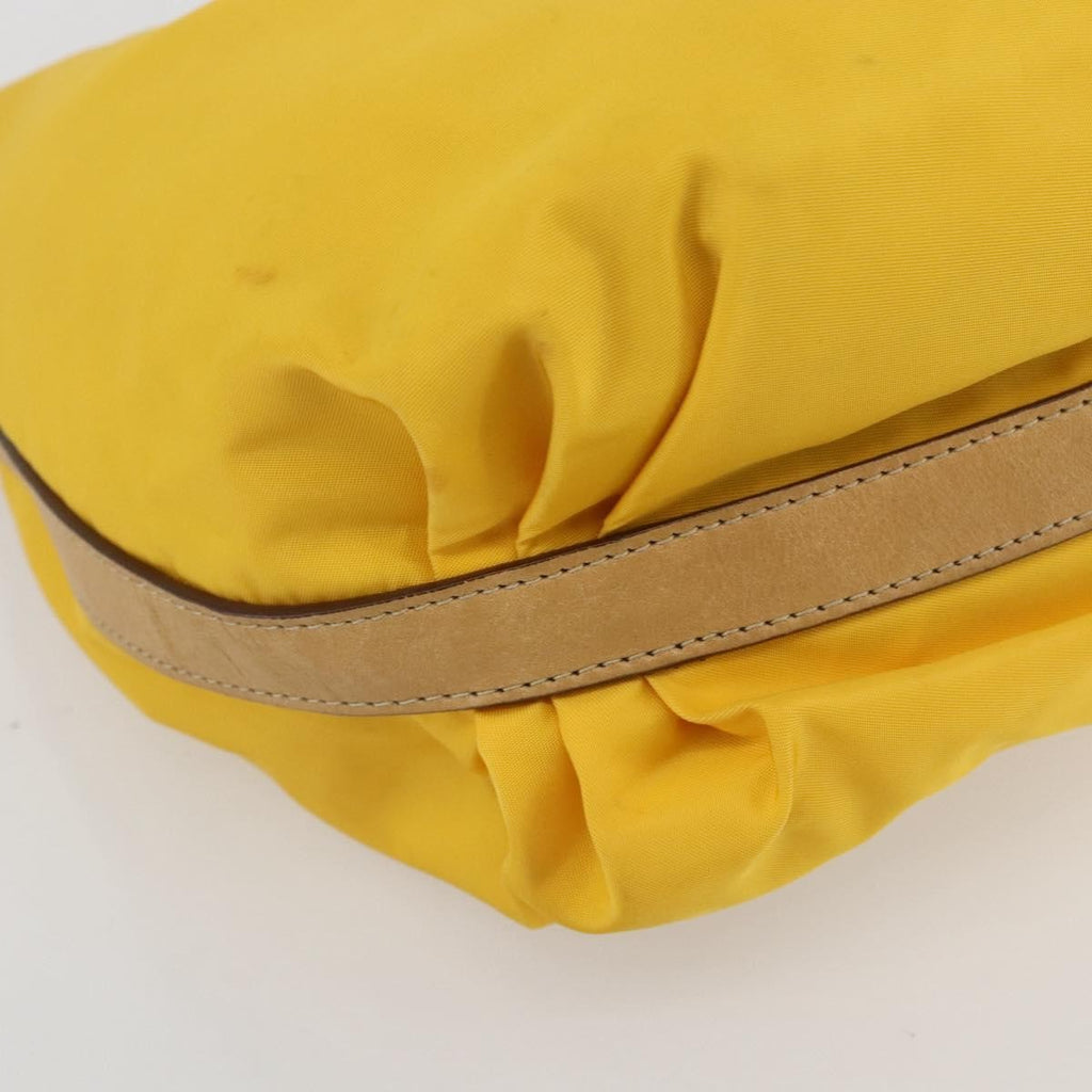 Prada Vintage Shoulder Bag Tessuto Yellow Nylon Shoulder Bag Bag