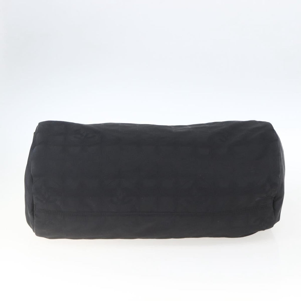 Chanel Travel Line Boston Bag Nylon Black Nylon Travel Bag Bag