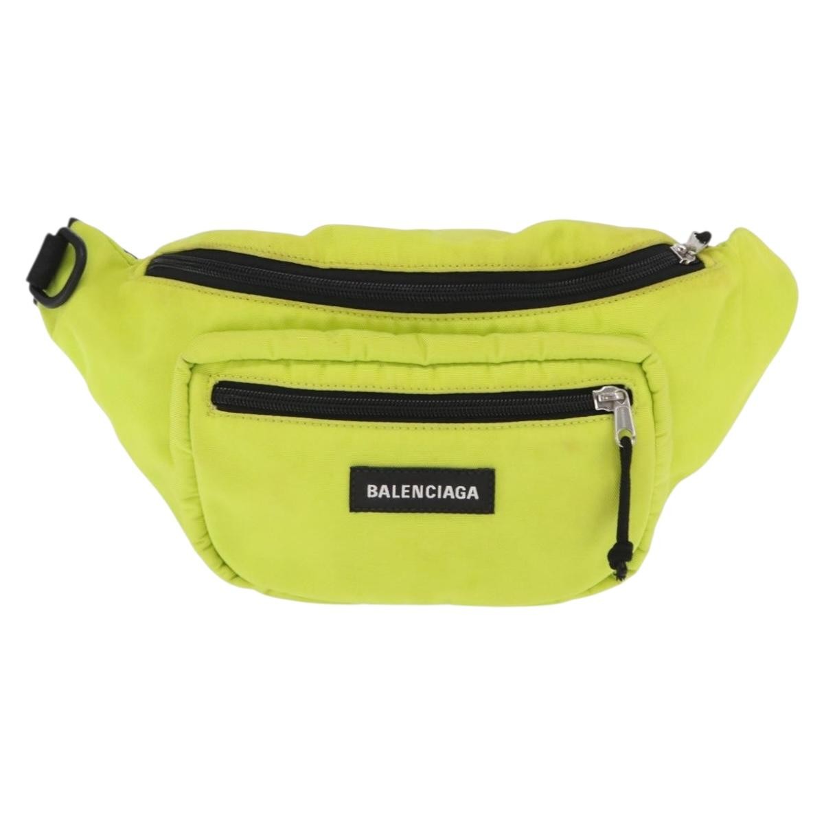 Balenciaga Explorer Belt Bag Nylon Yellow Nylon Shoulder Bag