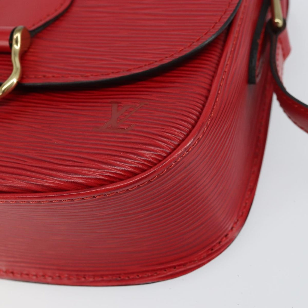 Louis Vuitton Saint Cloud Handbag Epi Leather Red Leather Shoulder Bag