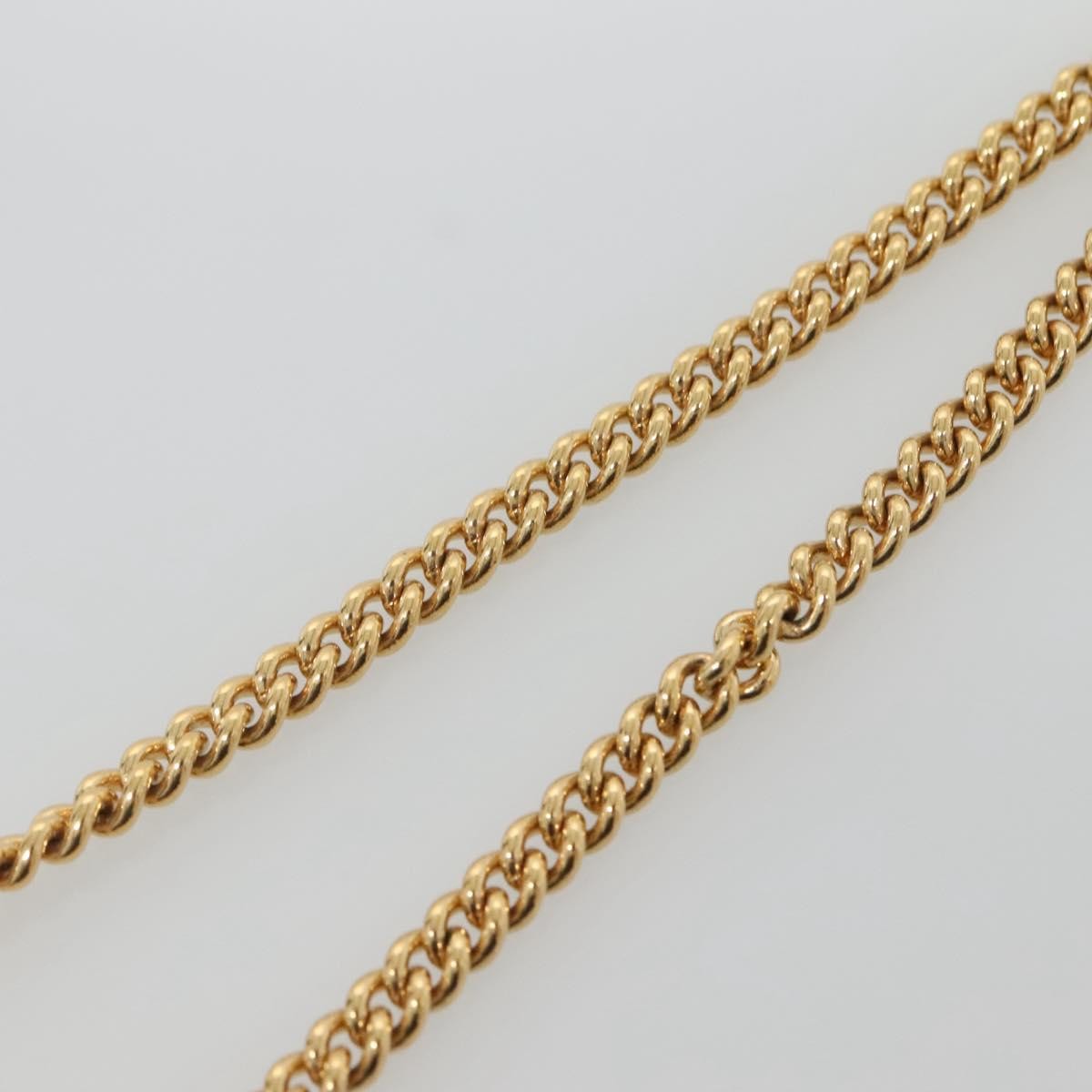 Christian Dior Cd Pendant Necklace Gold-Plated Gold Metal Jewelry (Pre-Owned)