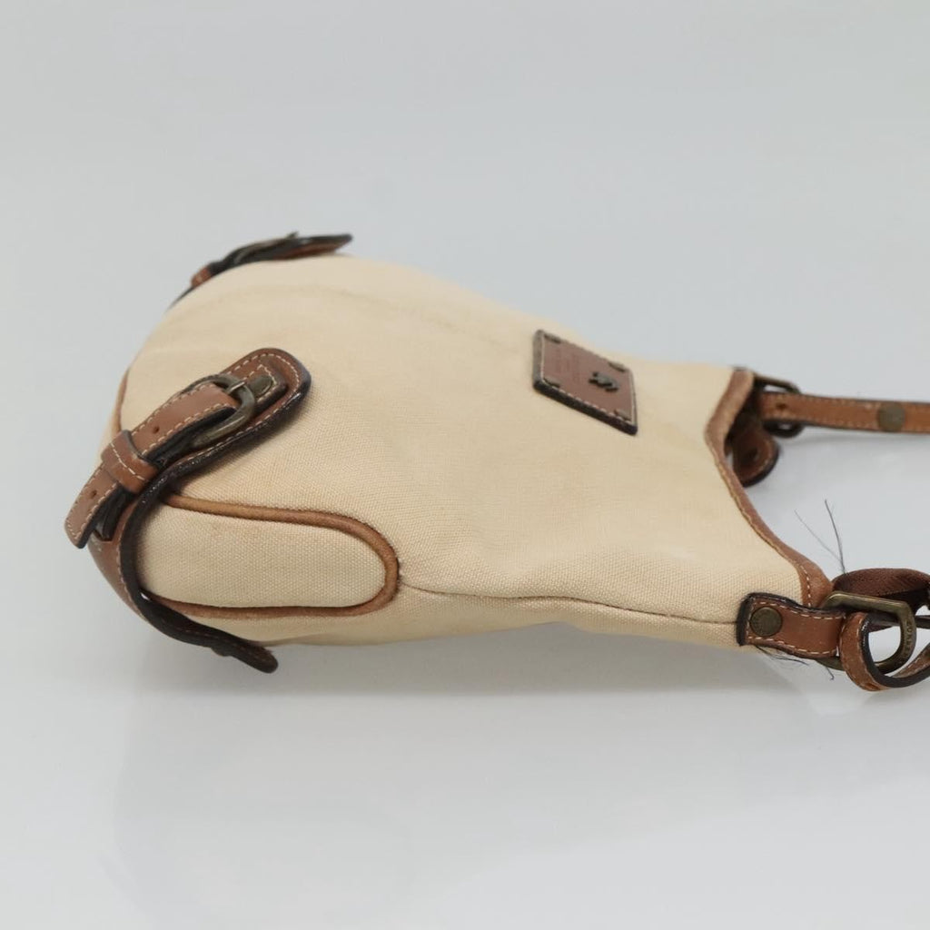Burberry Blue Label Shoulder Bag Canvas Beige Canvas Shoulder Bag