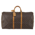 Louis Vuitton Keepall Bag Monogram Canvas Brown Canvas Travel Bag