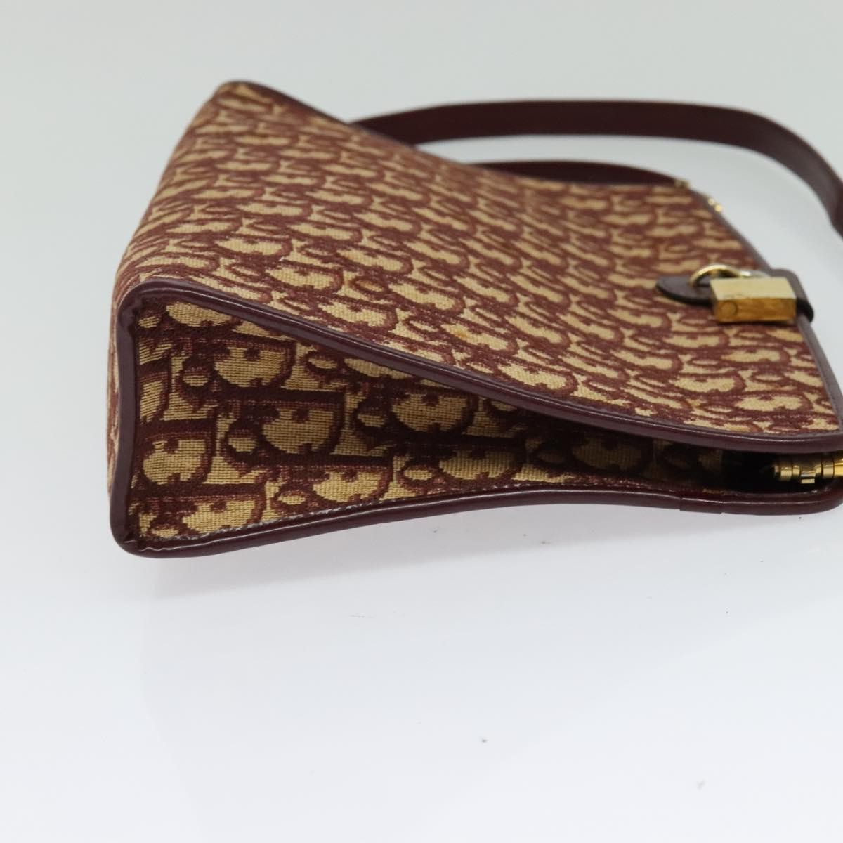 Christian Dior Trotter Shoulder Bag Canvas Red Canvas Shoulder Bag Bag (Pre-Owned)