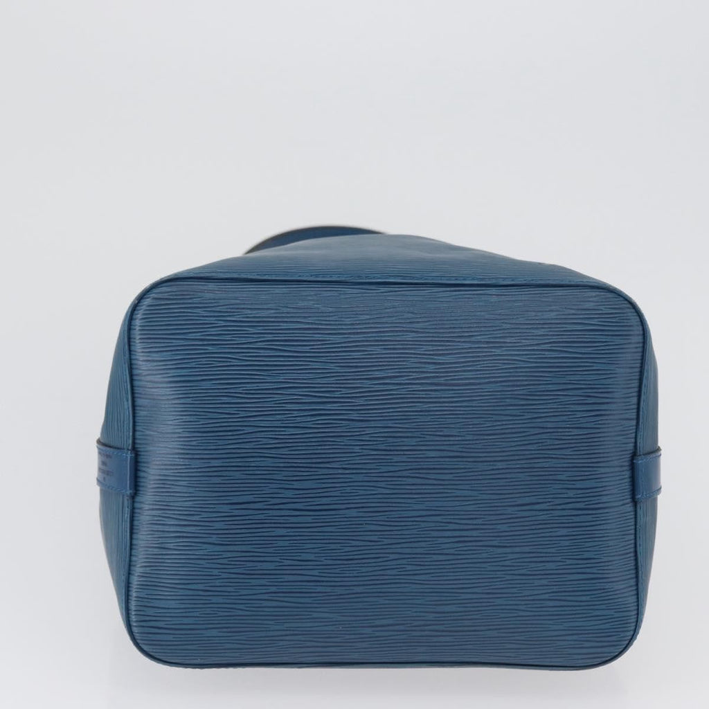 Louis Vuitton Petit Noe Handbag Epi Leather Blue Leather Shoulder Bag