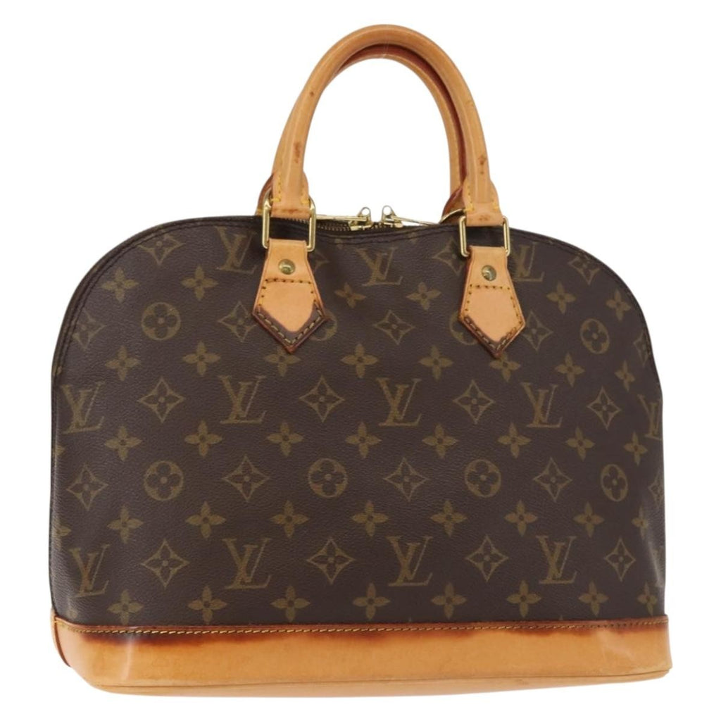 Louis Vuitton Alma Handbag Monogram Canvas Brown Canvas Handbag